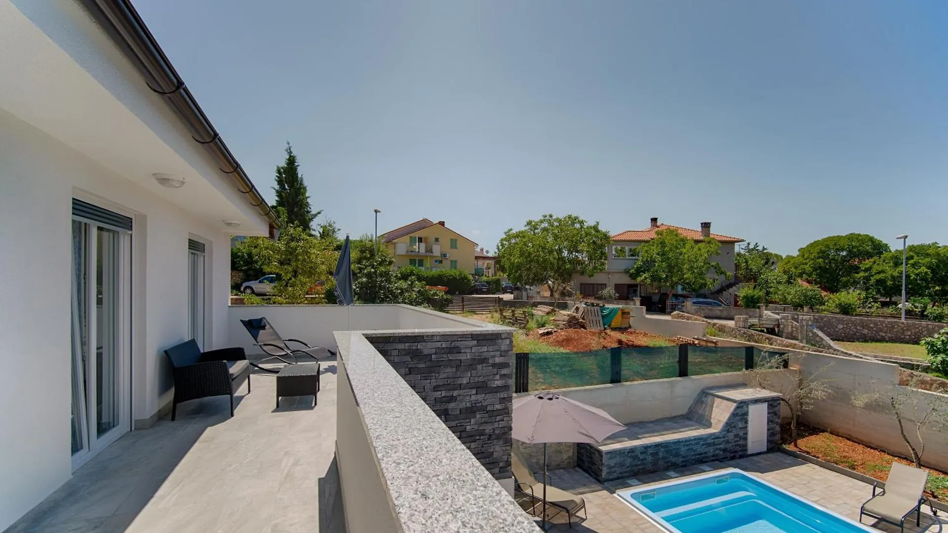 New Villa With Pool, 600 M From The Beach - By Traveler Tourist Agency Krk Id 2164 Pinezici  Croatia